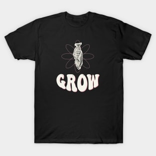 Grow Brutalism Cocoon Digital Art T-Shirt